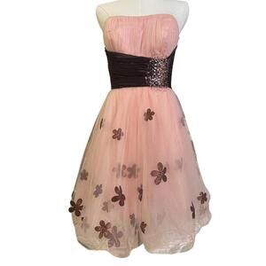 Jovani Women's Pink and Multi Dress